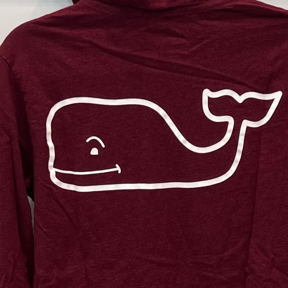 Vineyard Vines Long Sleeve Logo Pocket Tee Hoodie - Picture 6 of 7